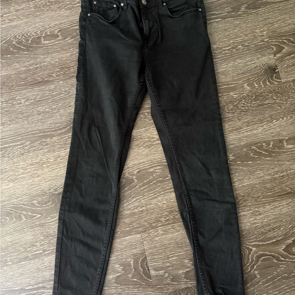 Zara Charcoal Denim Pants Size 6